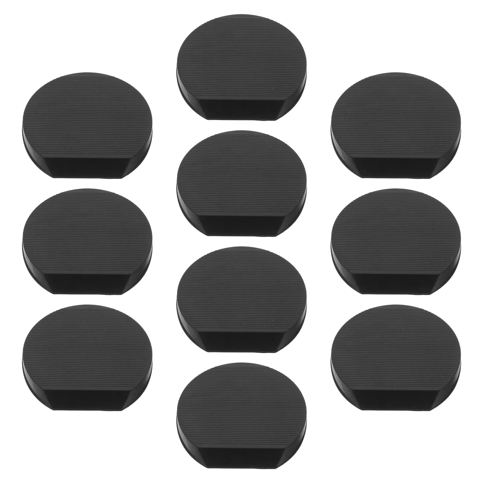 10Pcs Oval Furniture Leveling Shims Rubber Anti-Slip Pads Multi-Purpose Stabilizers for Uneven Table Chair Sofa Legs Floor