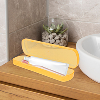 3 Pcs Toothpaste Cartridge Set Portable Toothbrush Holders Travel Toothbrush Case Large Size Leak Proof Container Storage Box
