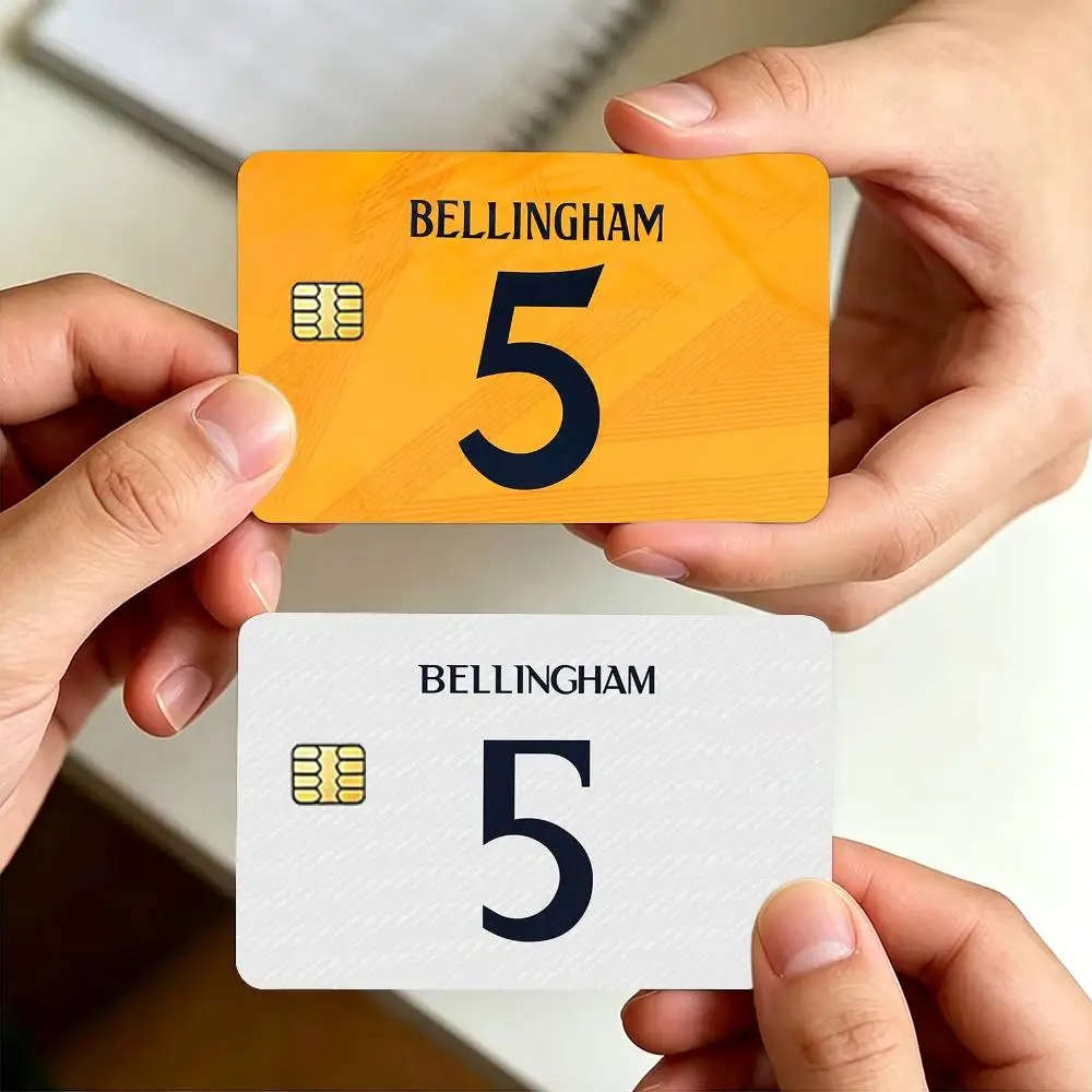J-Jude B-Bellingham NO.5 10 Decorative Waterproof Film Skin Cover Credit Card Stickers Debit Front Bank Bus Pass