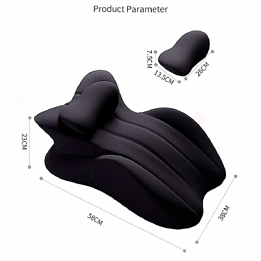 Relaxing Prone Pillow Creates Face Down Comfort Employing Ergonomic Memory Foam Architecture And Wedge Support Mechanics