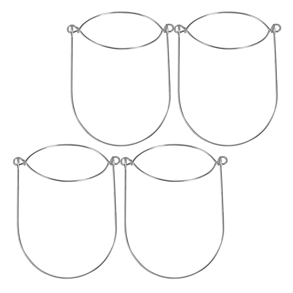 

4Pcs Mason Jar Hangers Stainless Steel Wire Handles for Kitchen Storage and Display Universal Fit Mason Jar Handle