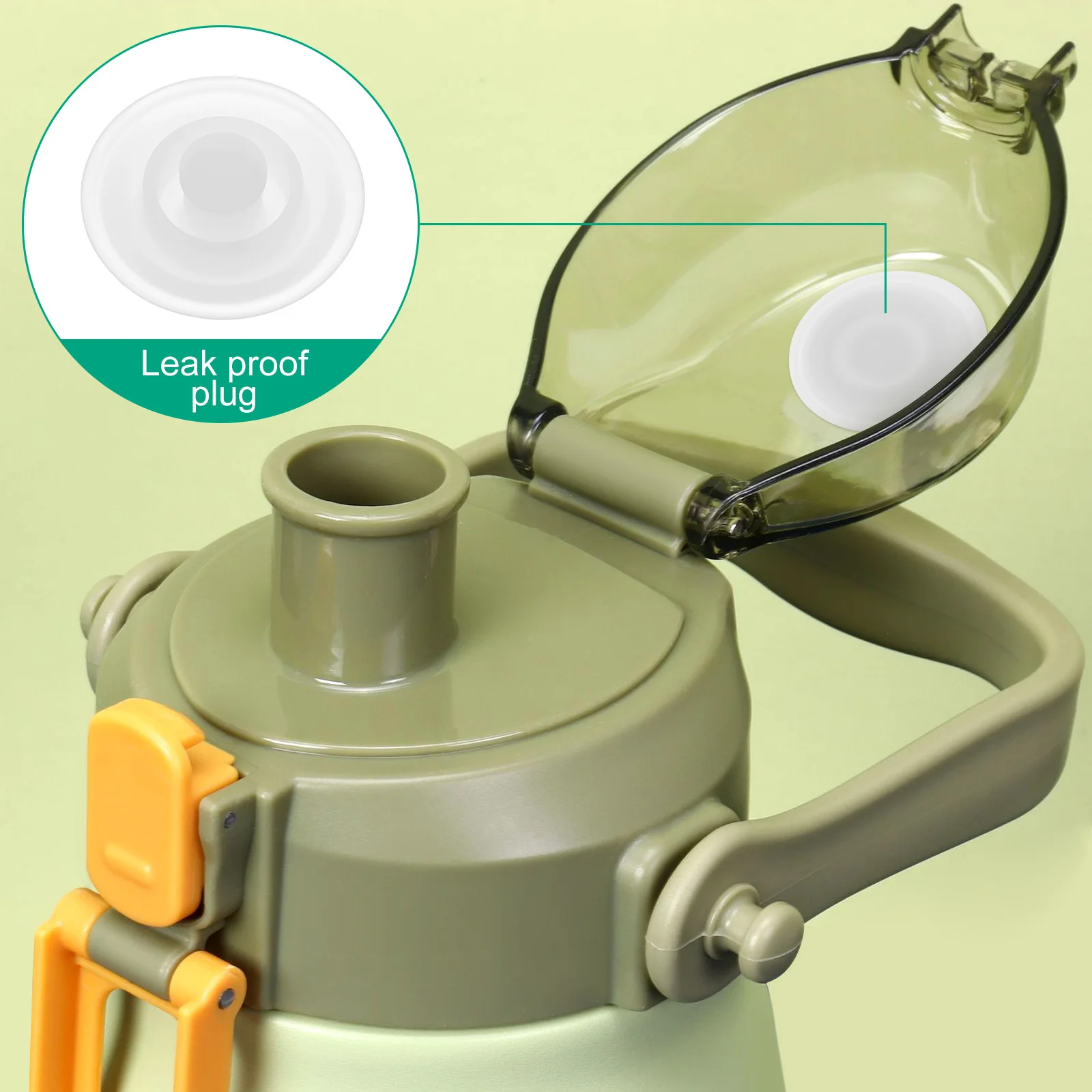 5 قطعة سدادات سيليكون مقاومة للانسكاب تسرب سدادة لملحقات زجاجة البطن غطاء زجاجة ماء سدادة سدادات مقاومة للانسكاب #5