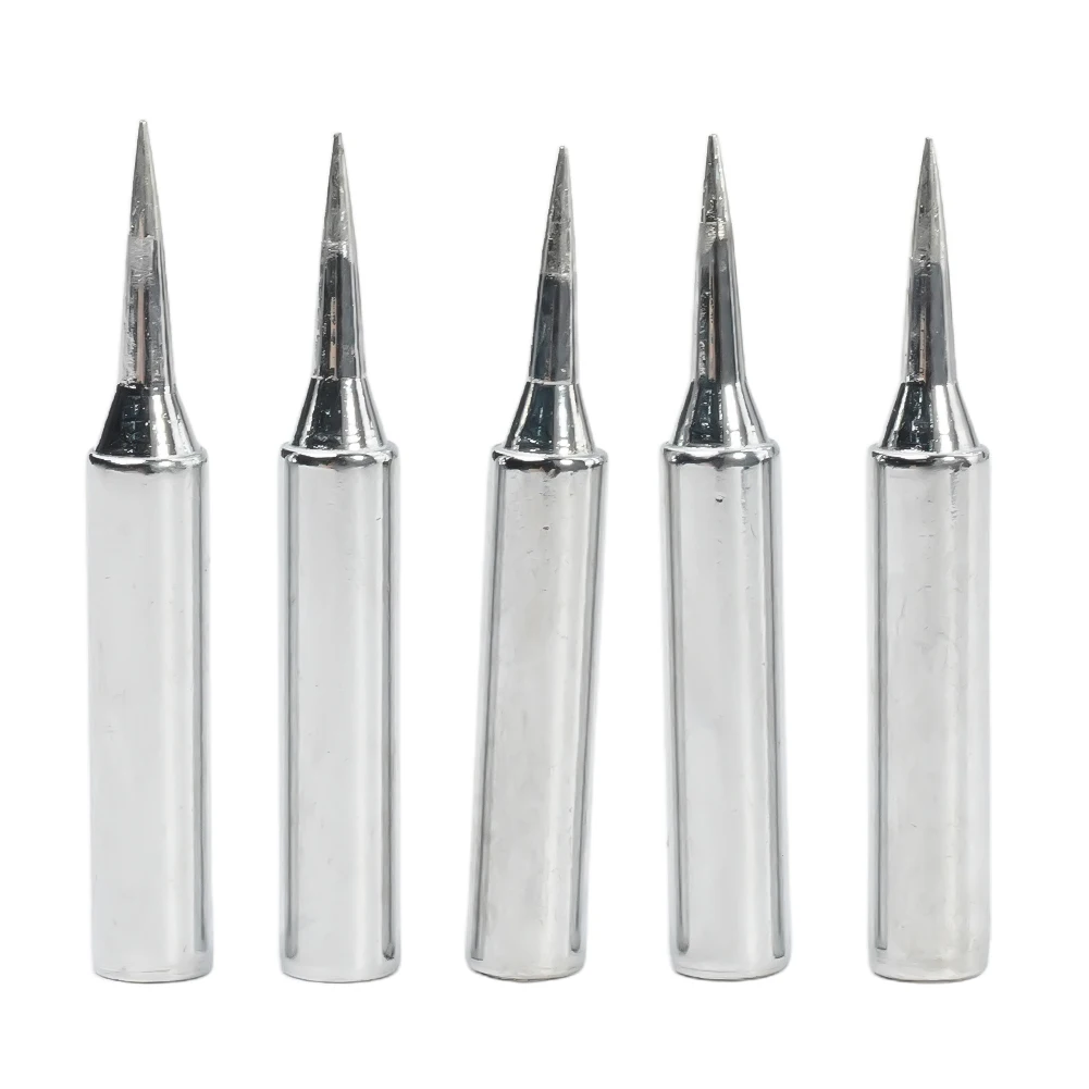 10 Pack Light Weight Soldering Iron Tip Tool 900M-T-I / 900M-T-B High Safety Lower Temperature Soldering Pure Copper Silver