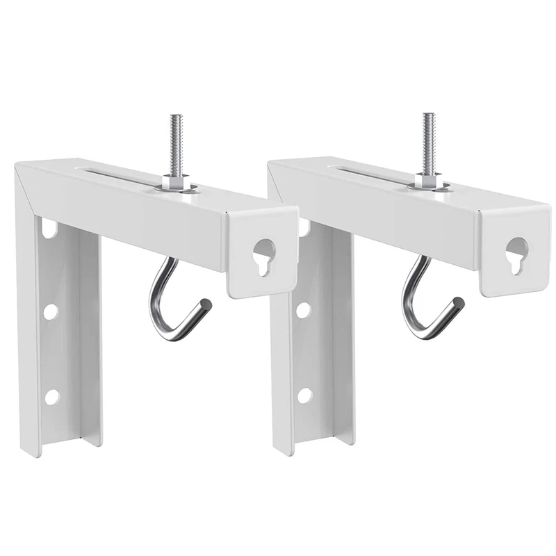 

2Pcs Screen L-Bracket Wall Hanging Mount Adjustable Extension , Spectrum And Perfect Screen Placement Up To 66 Lbs