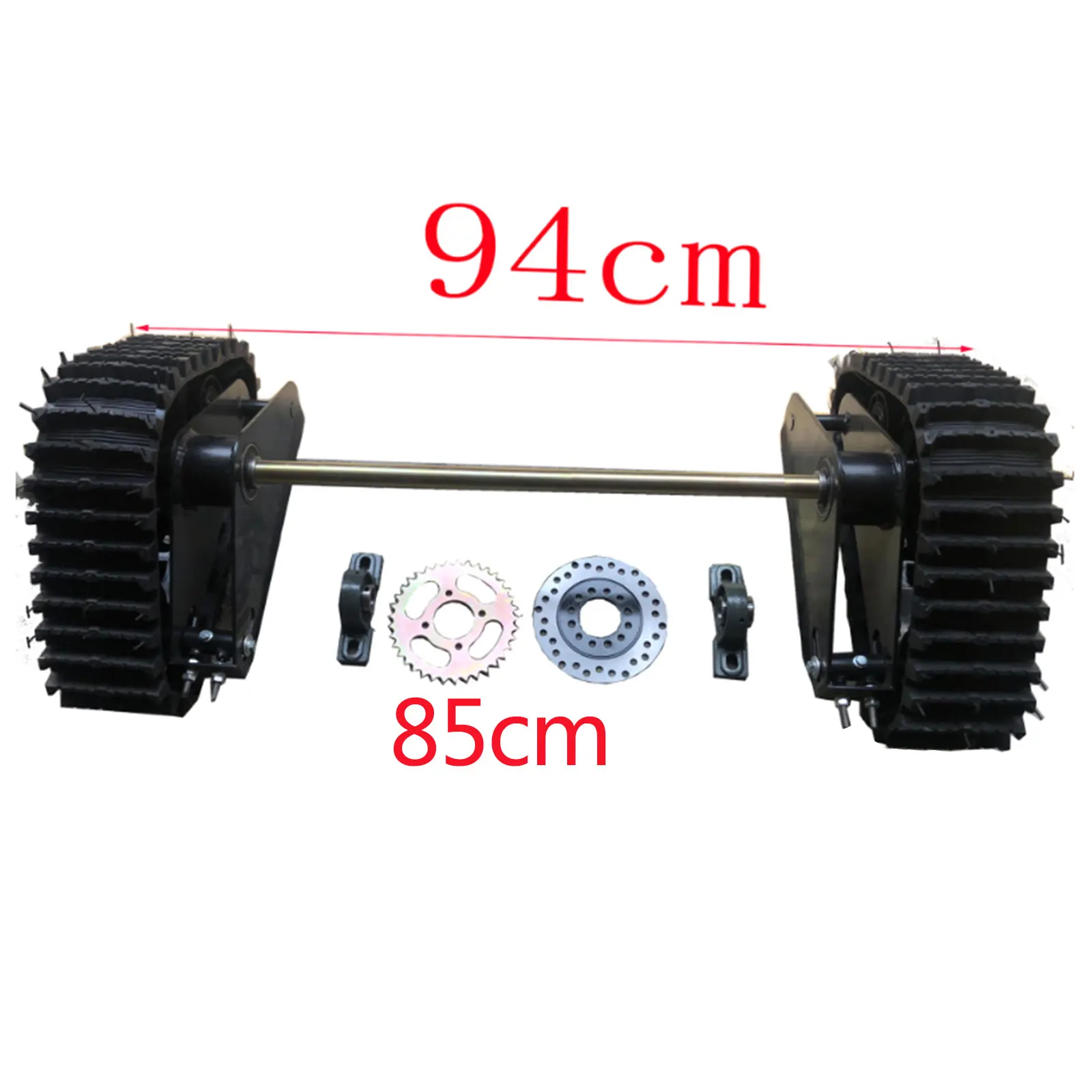 ATV Rear Axle Kit Assembly For gasoline motor Snow Sand Track Quad Go kart Metal Black 62 * 44 * 23cm 23.6