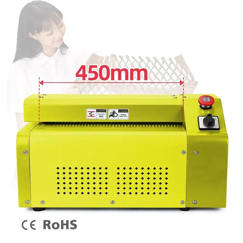 450mm Desktop Recycling Box Paper Packaging  Small Cardboard Shredder Carton Cutting Perforator Machine  for Logistic Packaging