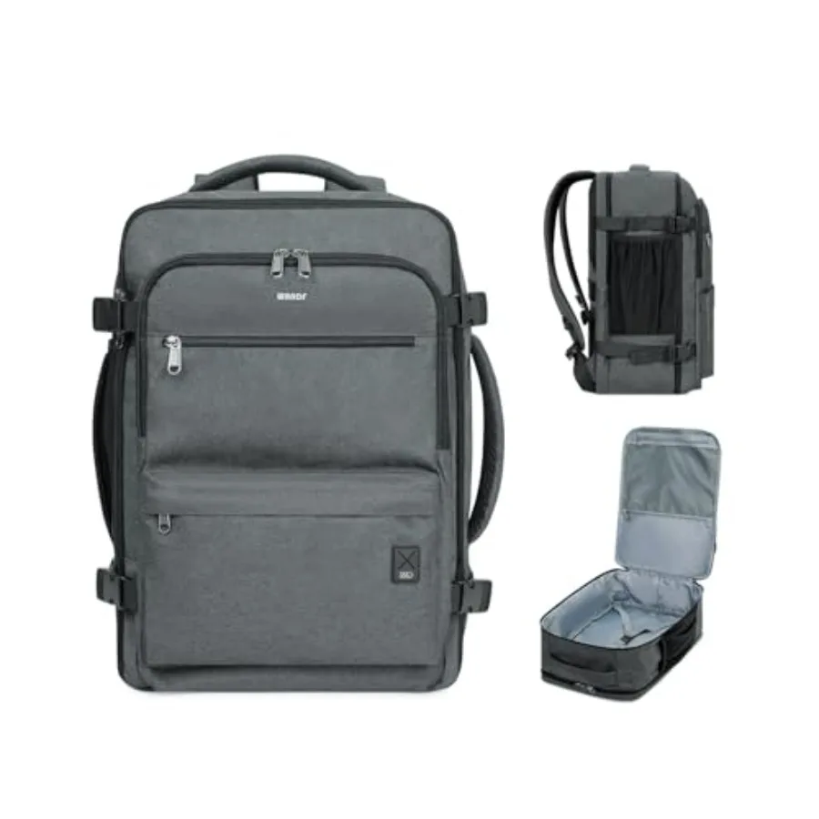 

Travel Backpack For Spirit Airlines Personal Item Bag 18x14x8 with Wet Pocket, 17 Inch Laptop Backpack for Men Women Grey