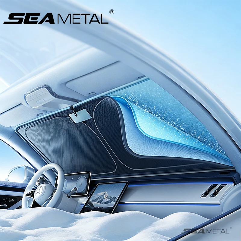 

SEAMETAL Car Windshield Protector Sunshade Cover Foldable Auto Front Window Sun UV Protection Heat Insulation Windshield Covers