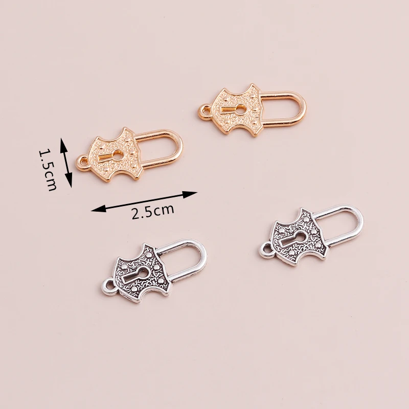 Leslie 20 Stück 16*13mm Legierung Hohle Elefanten-Anhänger Indische Tier-Charms für Armband Halskette DIY Schmuckherstellung Zubehör – Detail 17