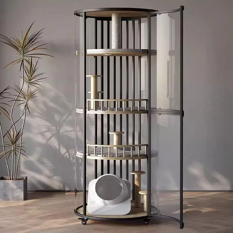 

Ragdoll special cat villa does not occupy space, smart cat cabinet, small apartment cage, household indoor cat nest