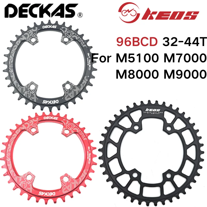 DECKAS 96BCD Round/Ova Chainring MTB 32T 34T 36T 38T Crown Plate Parts forShimano M6000 M7000 M8000 M4100 M5100 Bike Parts