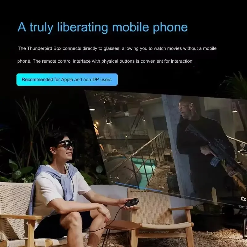 Rayneo Magic Box For TCL Thunderbird AR Glasses Games أفلام محتوى طرفي ذكي بيئي فقط يدعم الصينية
