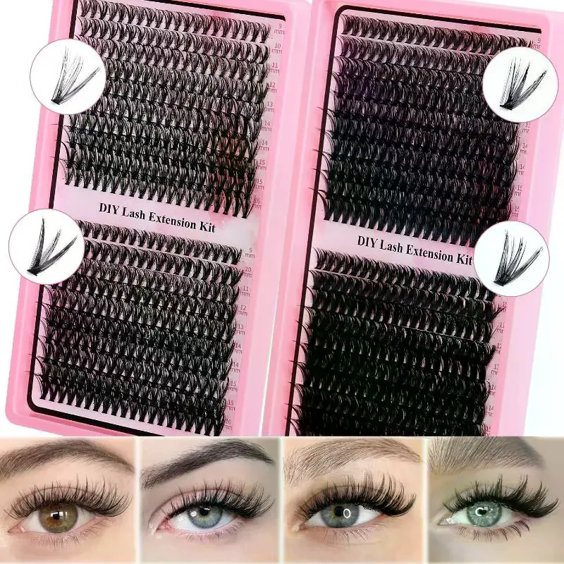 176/300/320/400Pcs Fluffy Eyel - Eyelash Extension Kits ulasan dan harga