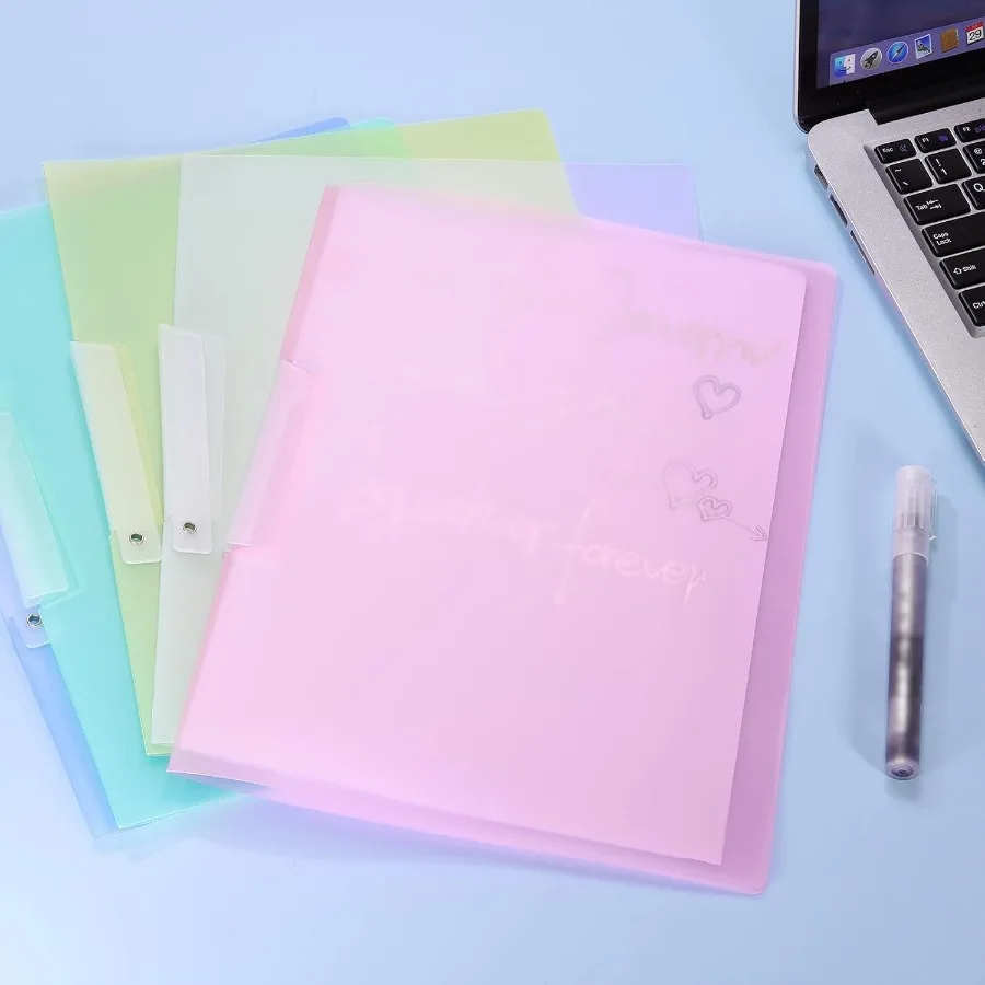 5Pcs Transparent Swing Clip Report Covers, 11.8