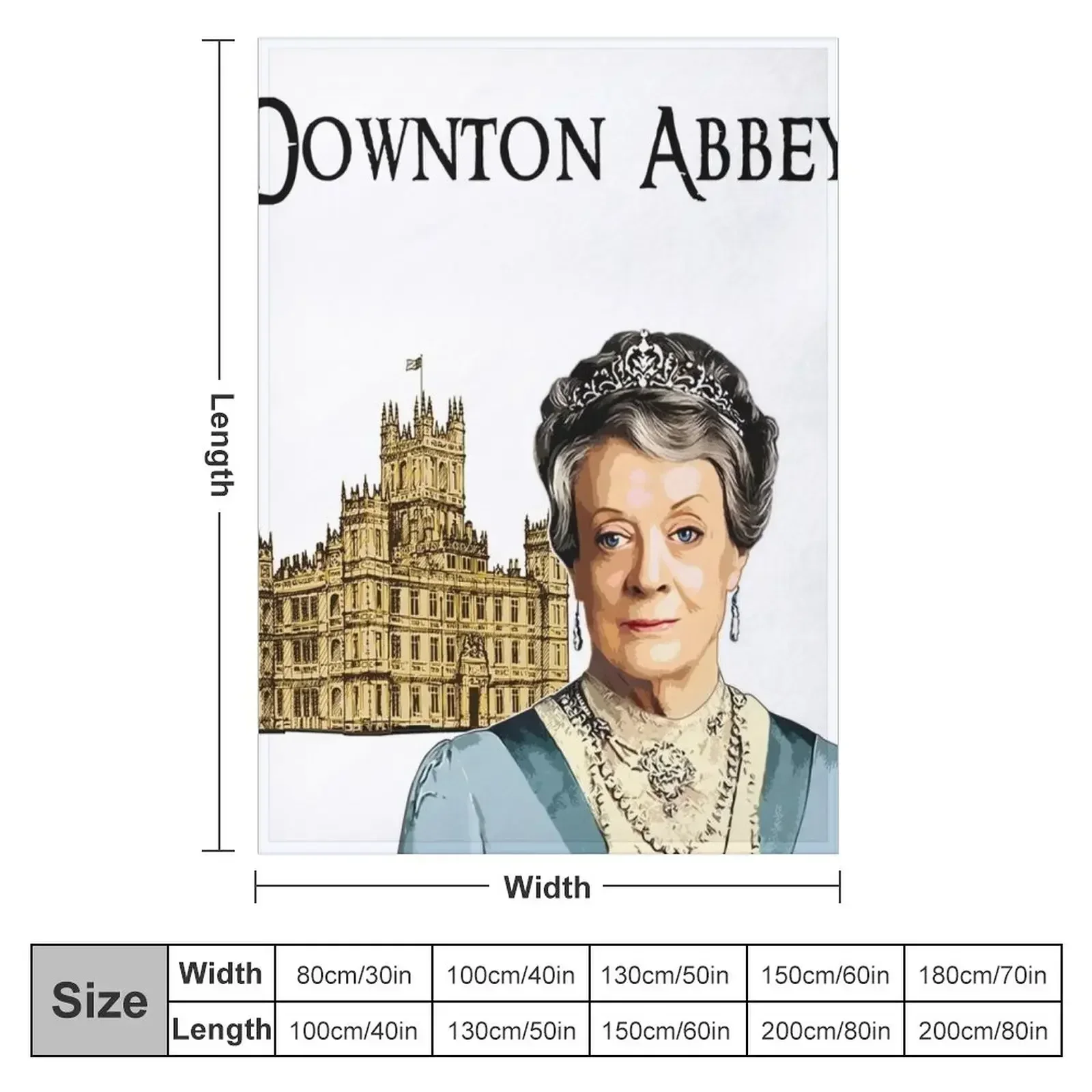 Downton Abbey Lady Violet Crawley Throw Blanket Soft Softest blankets and throws Retros Blankets