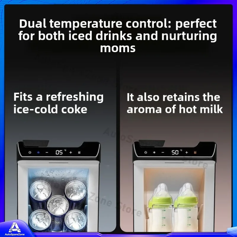 Applicable for Tesla Refreshed Model Y 12V Portable Mini Car Refrigerator Dual Cooling Heating Function Fridge Freezer 3.6L - Image 6