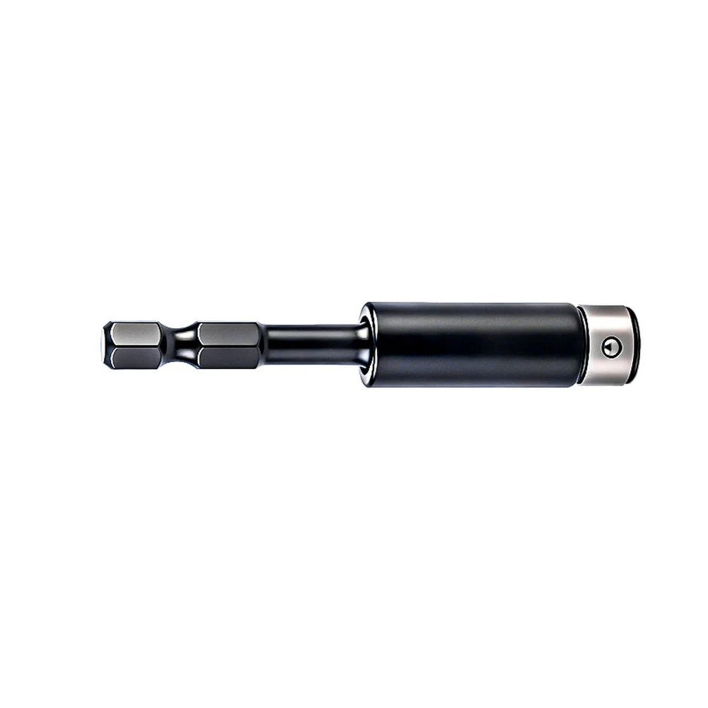 Screwdriver connector with quick release and magnetic retention for smooth bit changes and improved work efficiency