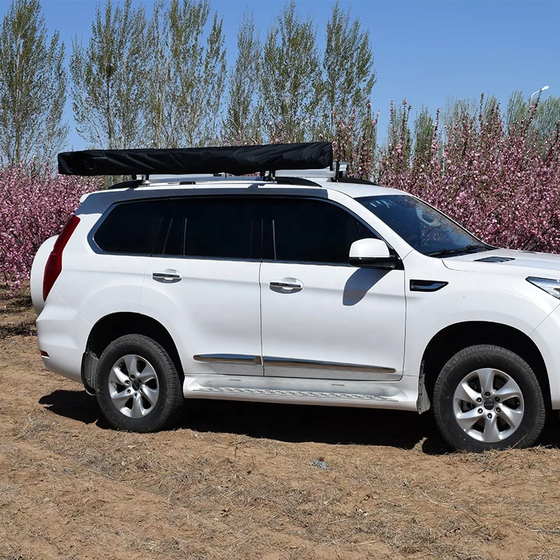 خيمة مظلة سيارة مقاومة للماء 4WD Foxwing 270 درجة مظلة كبيرة قائمة بذاتها ممتدة مع جدار جانبي #4