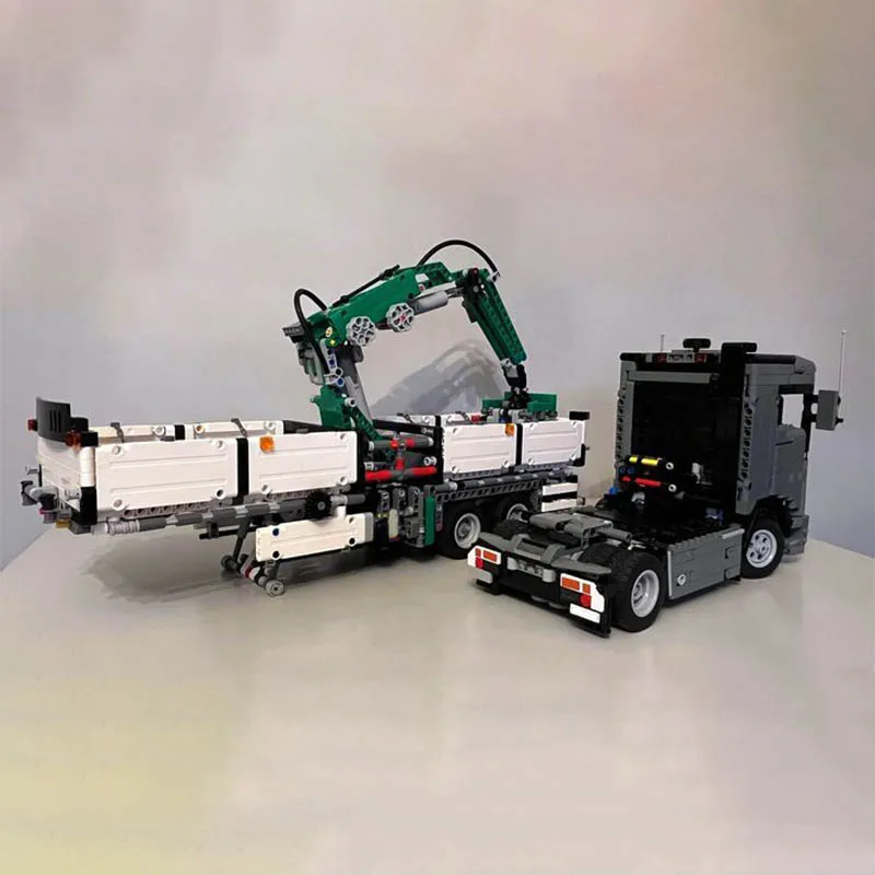 2368 قطعة MOC عالية التقنية مدينة الهندسة الثقيلة انتزاع رافعة سحب شاحنة اللبنات التكنولوجيا لتقوم بها بنفسك تجميع الطوب لعب الاطفال هدية