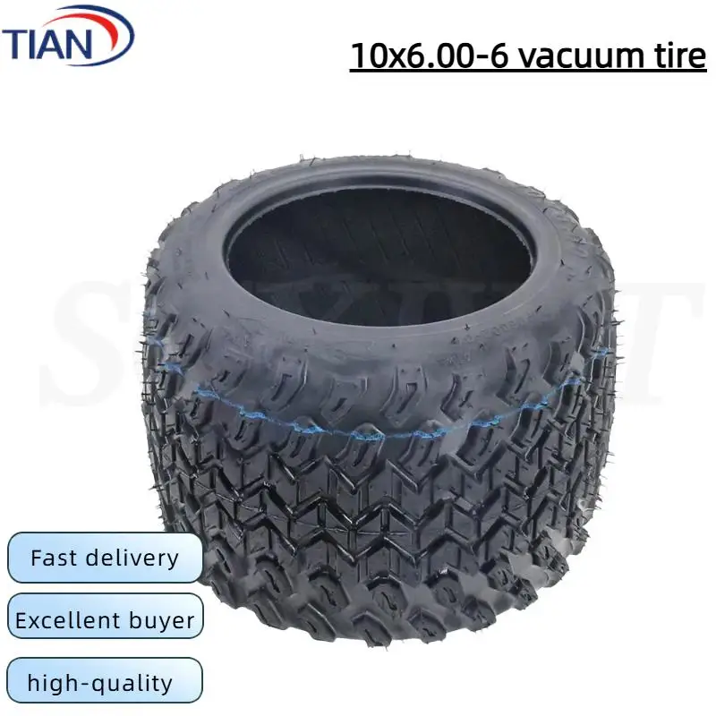 

10 Inch Tubeless Tyre 10x6.00-6 With a mouth for Small Citycoco Motorcycle Mini Kugoo C1 Pro Electric Scooter Tire