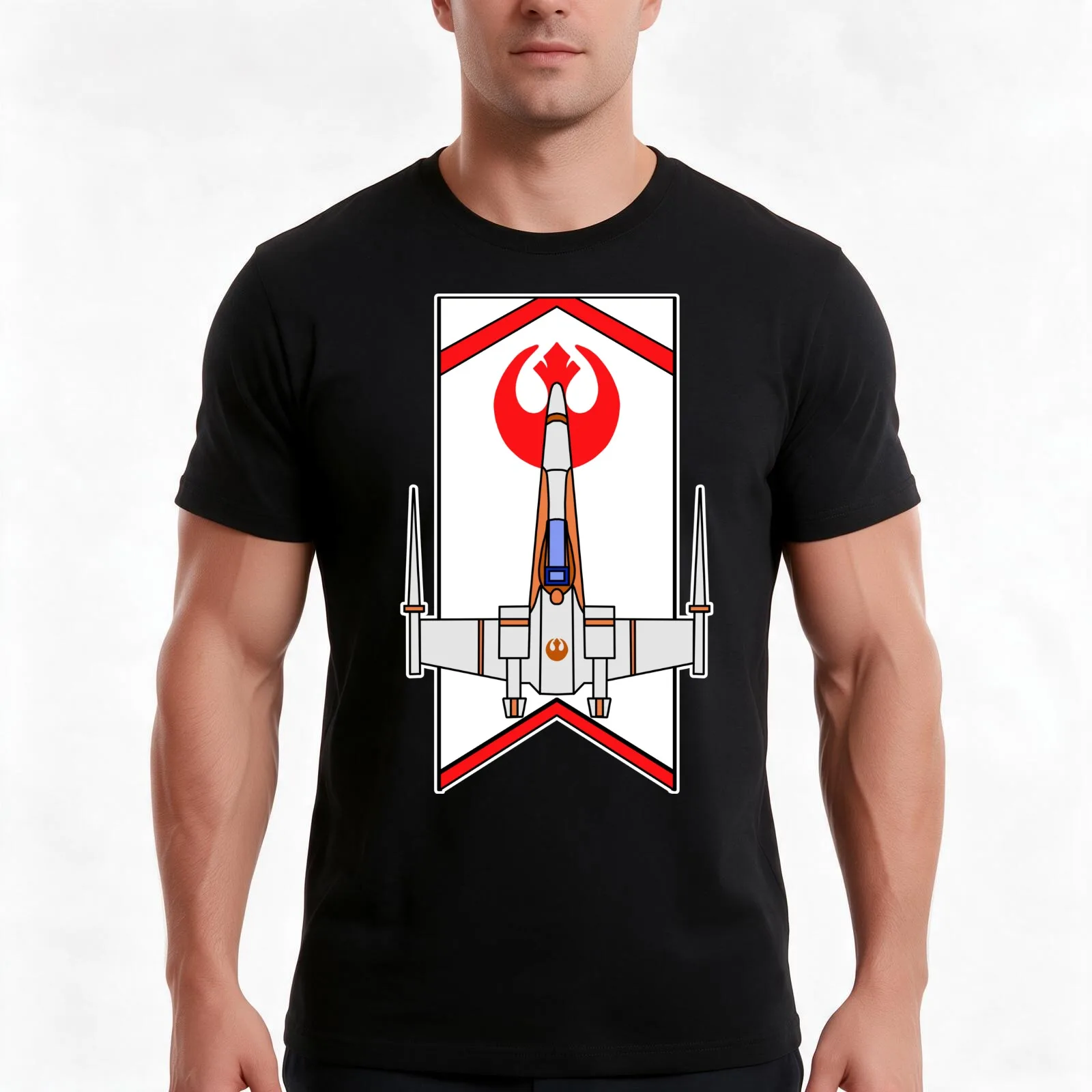 Red leader standing by T-Shirt, Summer Casual Cotton Tee, Oversized Streetwear Tops, Vintage Graphic Print, Unisex Men Women