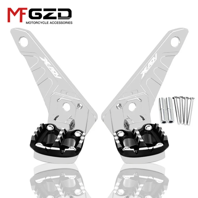 2023 X-ADV Motorcycle CNC Rear Pedal Foot Stand Folding Footrests Passenger FootPegs For HONDA XADV 750 xadv750 2021 2022 2023