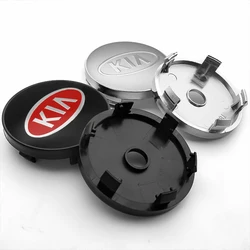 Tapa de cubo de rueda de estilo de coche para KIA Rio Ceed Sportage Cerato Sorento K3 K5, cubierta de llanta, insignia de emblema, accesorios para automóviles, 60mm, 4 piezas