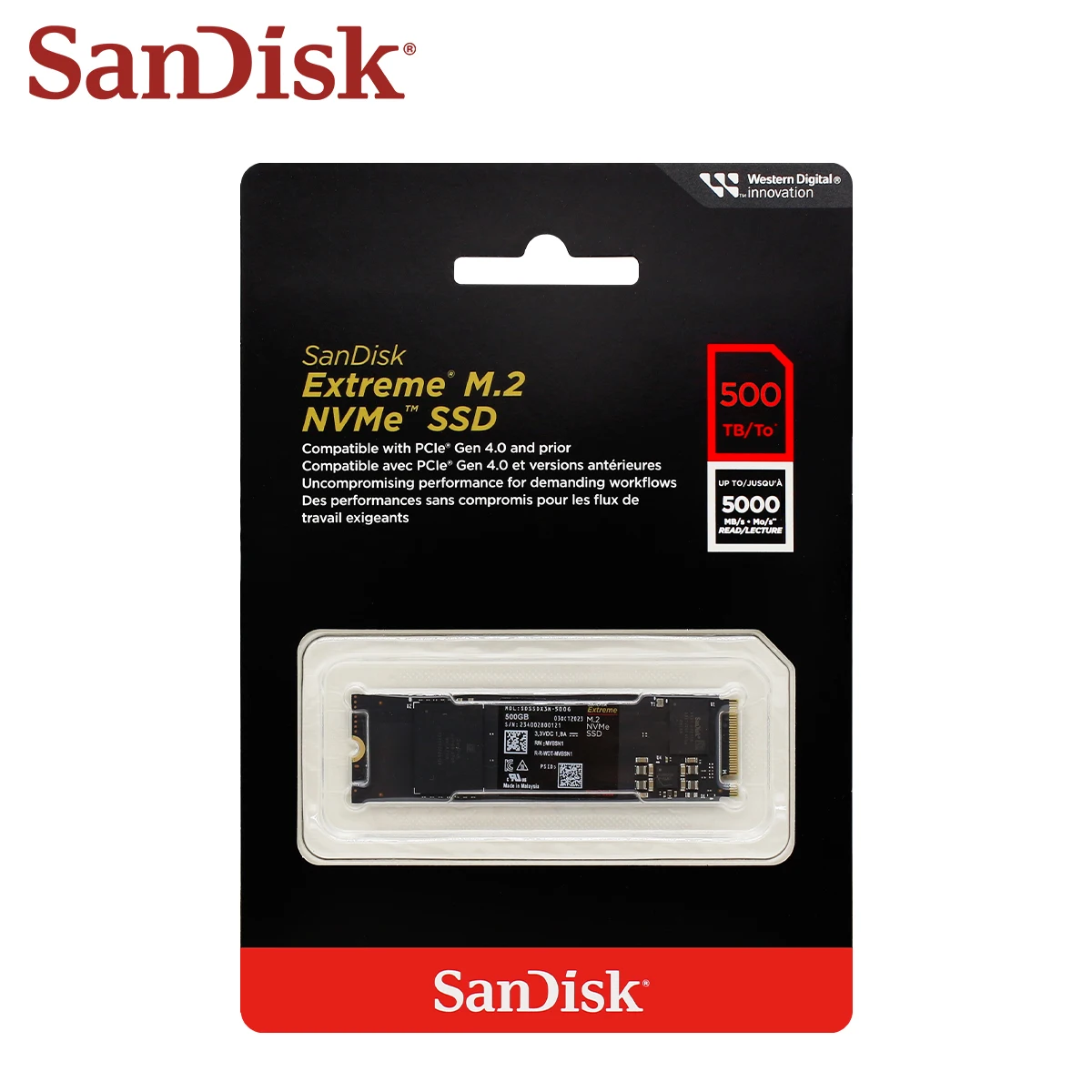 SanDisk Extreme M.2 SSD PCle Gen 4.0 500GB1TB2TB M.2 2280 PCIe Gen3x4Solid State Drive Hard Disk ssd nvme m2 For PC100% Original