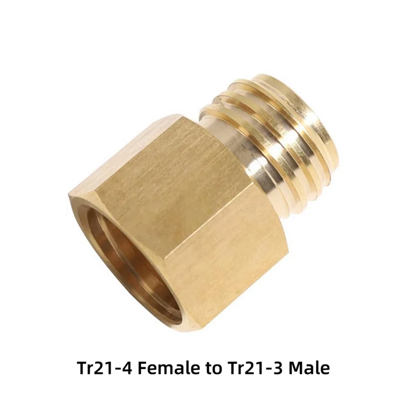 BAAO-Soda CO2 Gas Converter Adapter For Sodastream Tr21-4 Female To Tr21-3 Male Thread Quooker Cube Tank Output Copper