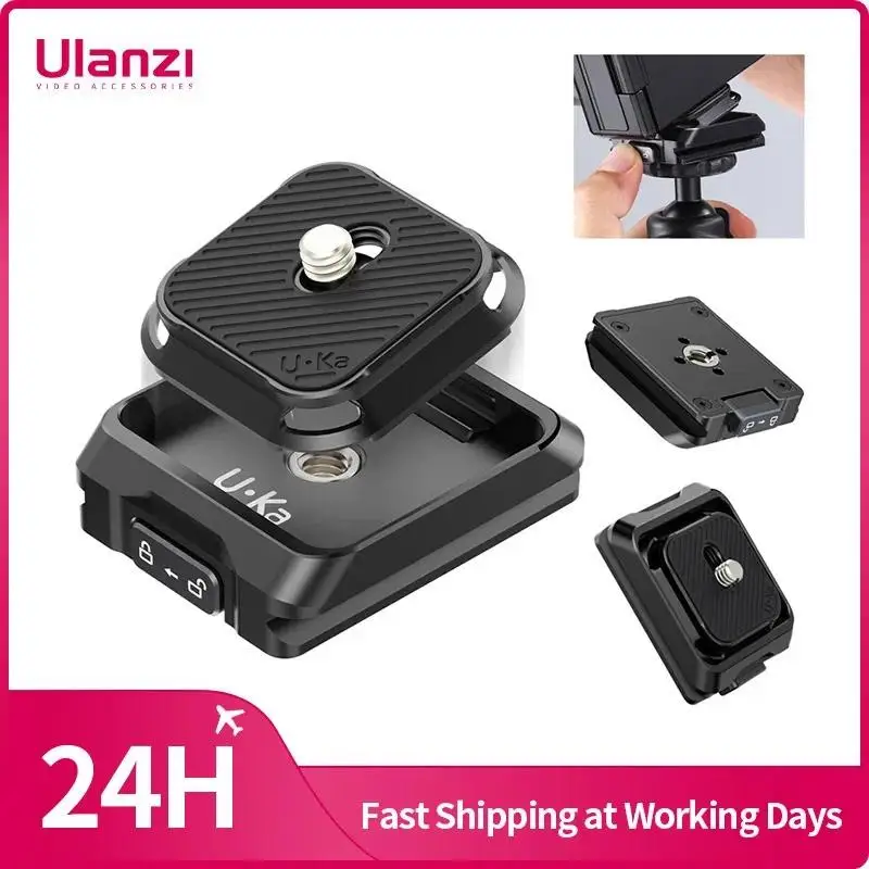 Ulanzi UKA01 Uka Quick-Release Plate and Base Kit Compatible with Uka & F38 Plates for Camera Tripod Quick Release Plate