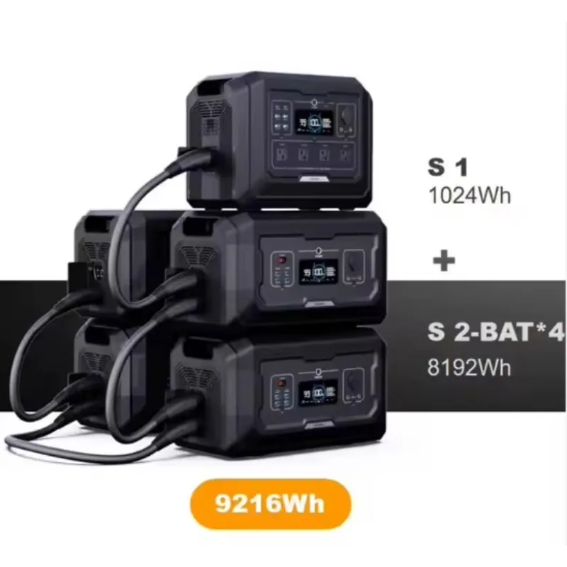 2000 واط 1024WH الصين مصنع رخيصة الثمن عالية الجودة محطة الطاقة الشمسية المحمولة قوة البنك مع UPS ووظيفة التحكم عن بعد