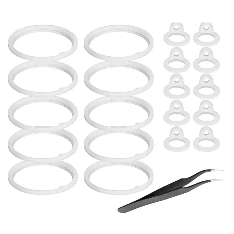 

808F 21PCS Water Bottle Gasket Silicone Seal Rings Water Bottle Part Dishwasher Safe for Spout Lids Providing Leak Prevention