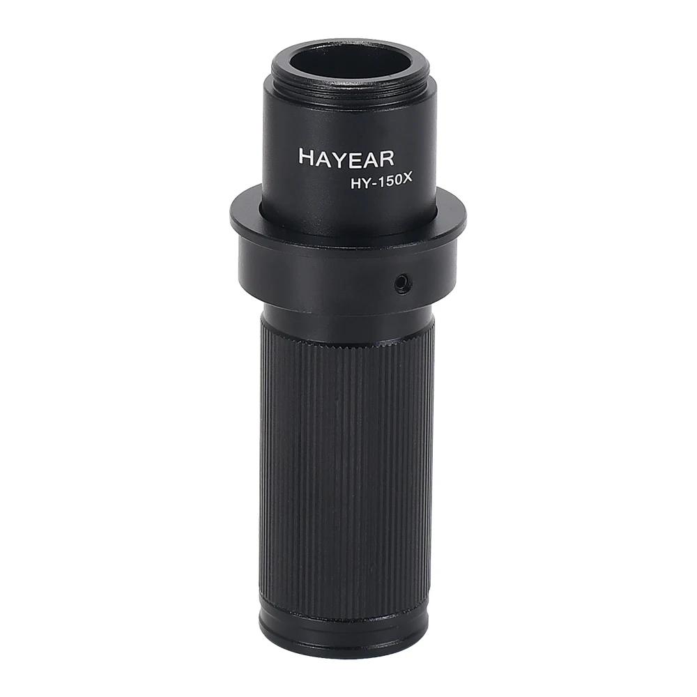

Adjustable 5X-150X Magnification Zoom C-mount Lens with 35mm Ring Adapter. Magnifier for HDMI USB 4k Microsc