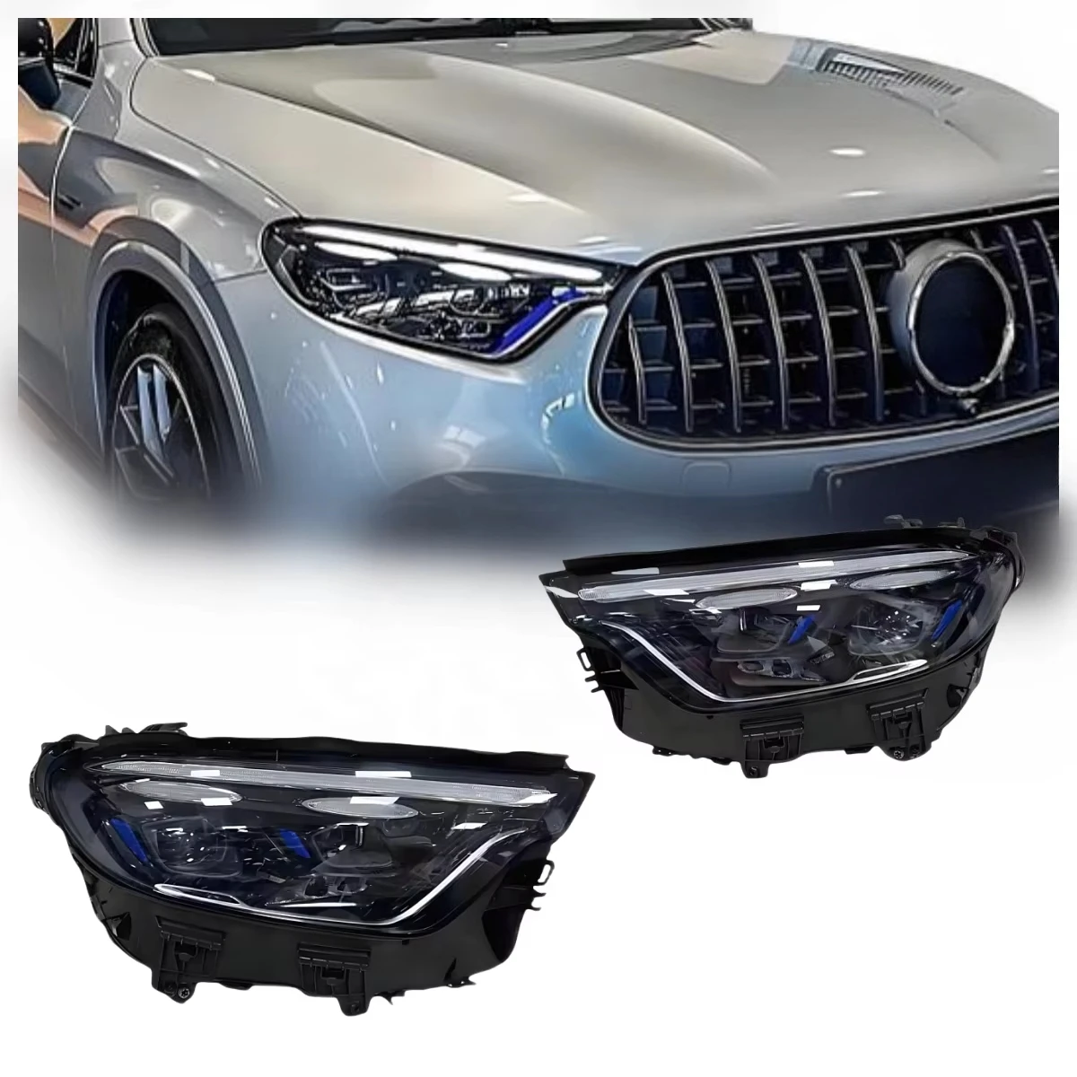 

For Glc X254 LED Headlights 2023-2025 C254 Accessories High-End Headlights for Glc 300 4matic