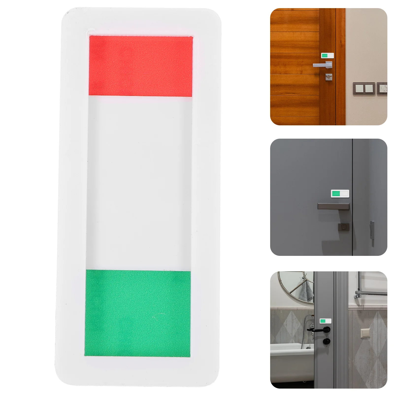 Pmma Toilet Slide Privacy Sign Occupied Vacant Indicator Bathroom Hanging Board Self-Adhesive Restroom Accessory