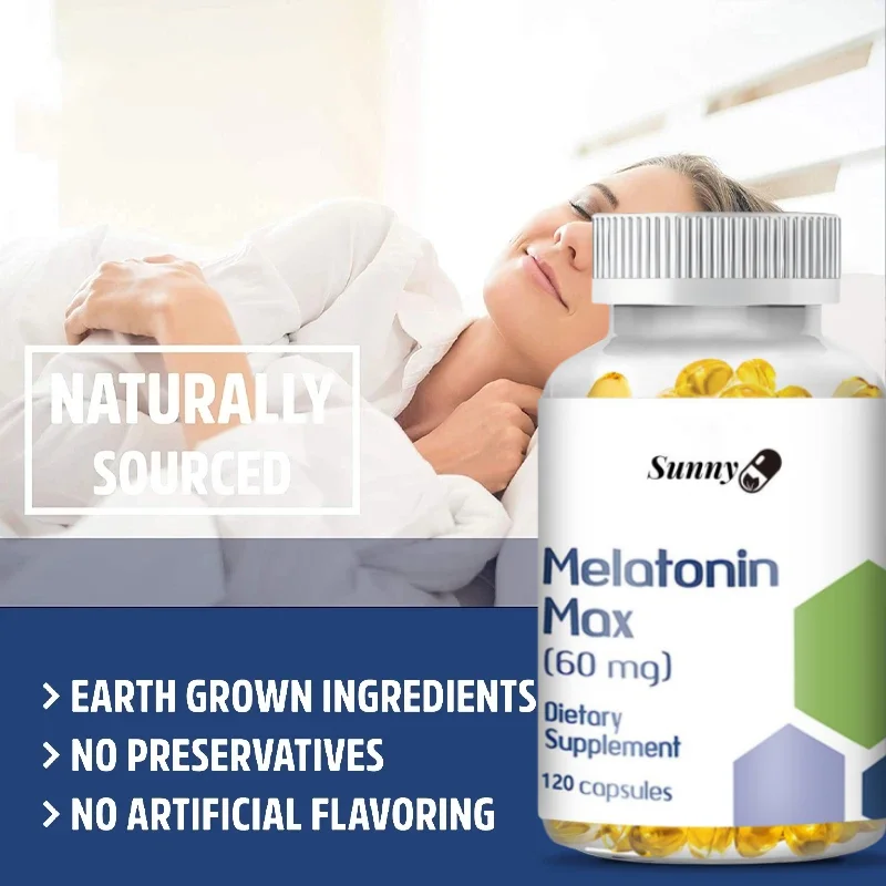 Melatonin Capsules - Relieve Insomnia, Help Improve Sleep Quality, Reduce Waking Time, Help Deep Sleep