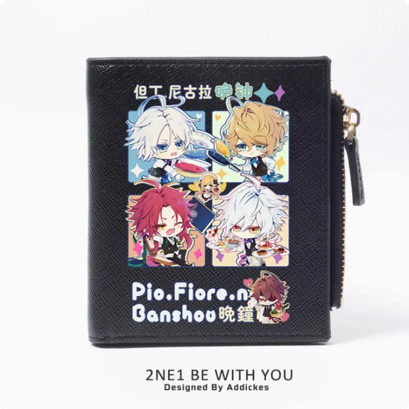 Anime Pio Fiore No Banshou Mode Portemonnee Pu Beurs Munt Rits Geld Tas Cosplay Cadeau B1226