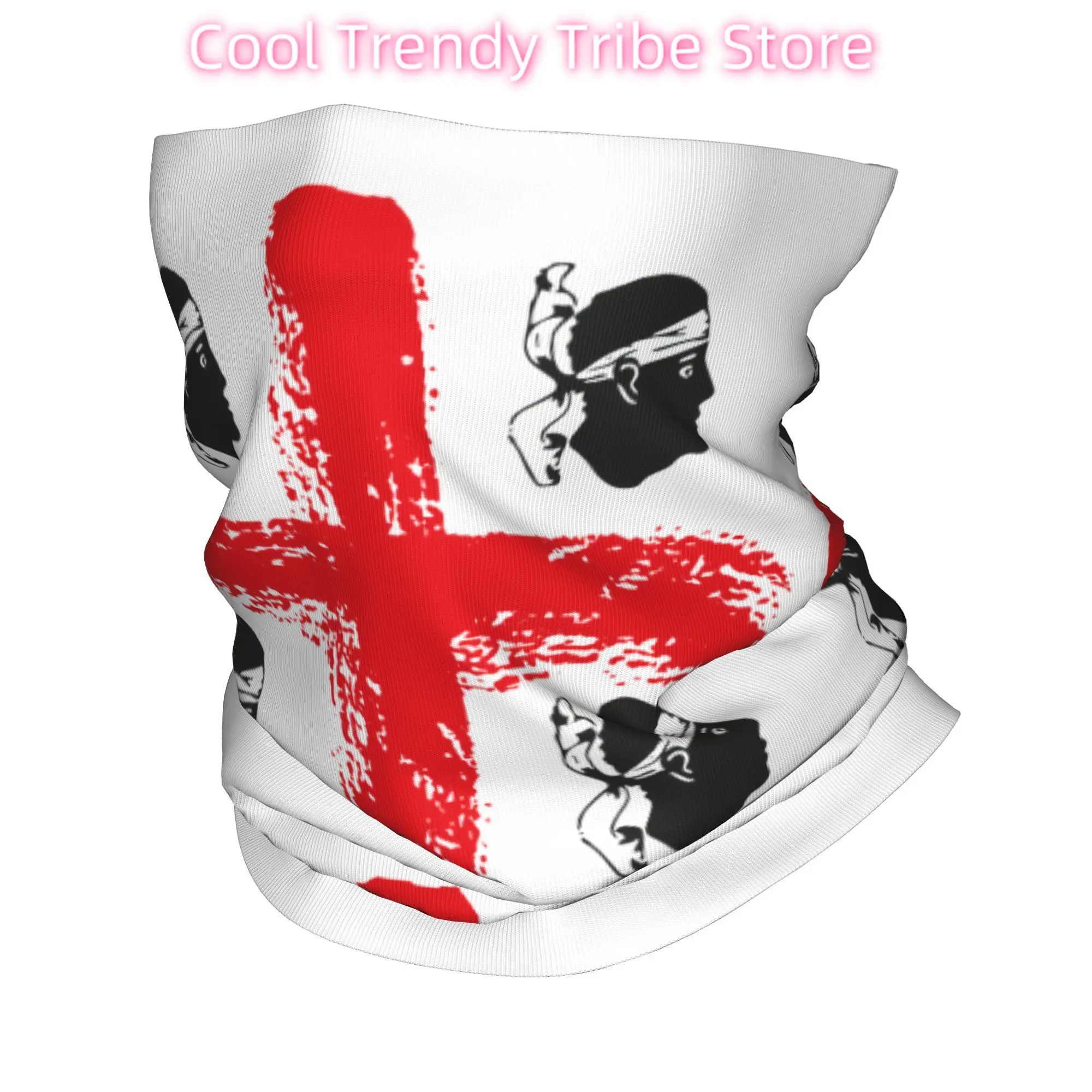 Personalizado Italia Sardinia escudo de armas Bandana cuello polaina para esquí ciclismo envoltura bufanda bandera de Sardegna cuatro Moors diadema más cálida