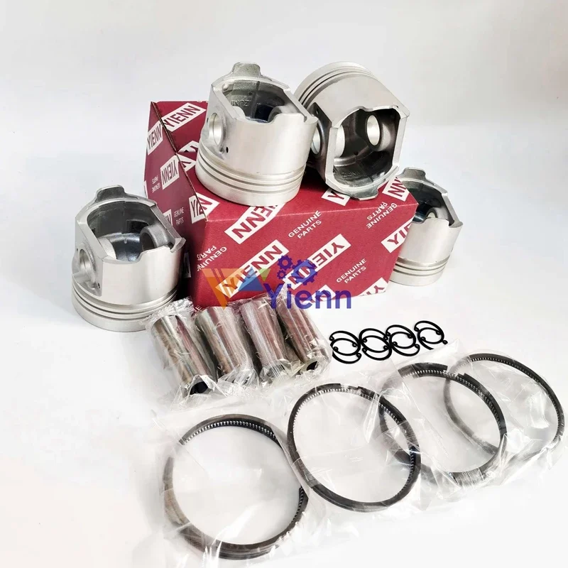 

Для NISSAN BD30 BD30T комплект поршней и штифт в сборе 12010-54T00 с кольцом, подходит для деталей двигателя вилочного погрузчика грузовика