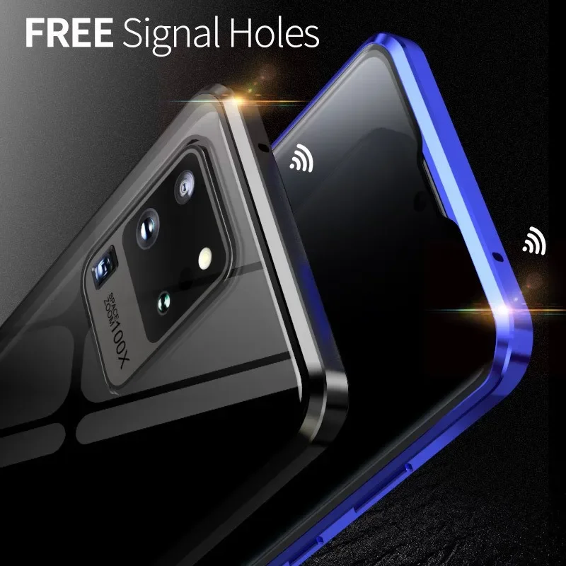Anti Peep Magnetic Privacy Case For Samsung Galaxy S23 S22 S21Ultra S21 S20 FE S10 S9 S8 Plus Note 20 A71 A54 Double Glass Cover