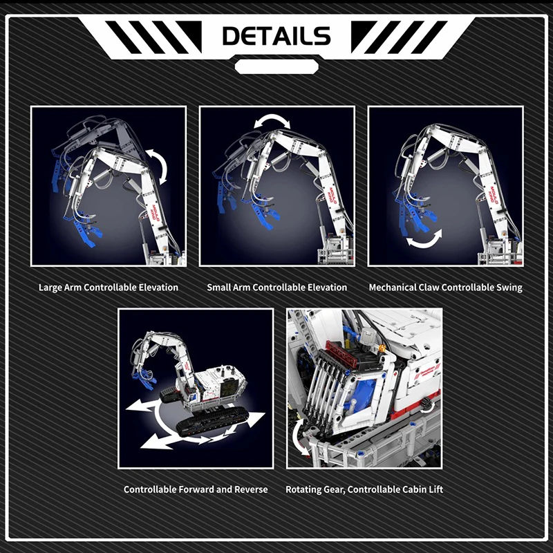 4195PCS MOC Technical Mould King 17062 Building Demolition Machine Model Building Blocks Assembly Car Toys Adults Christmas Gift