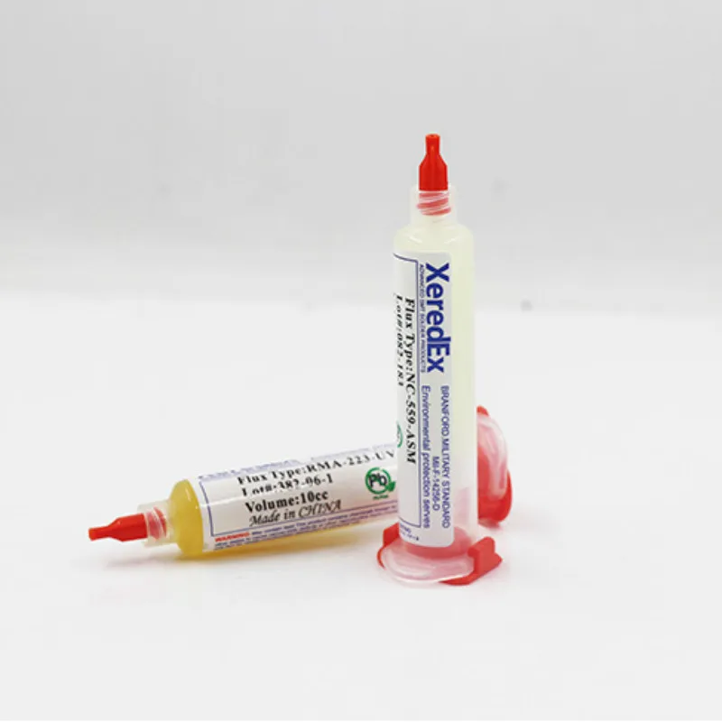 Hot 1PC Solder Flux Paste 223 559 10CC NC-559-ASM-UV Flux Paste Lead-free Solder Paste Flux + Needles  Soldering Ooper Squares