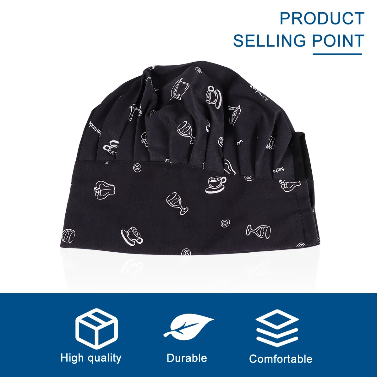 1pc Pilz Hut Für Köche Design Verdickte Umschlag Rand Koch Uniform Hut Für Restaurant Küche Kochen Arbeiter