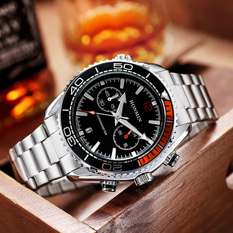 Top Brand Marine Universe Luxury AAA Watch Male Waterproof Business Observatory Multi-Function Chronograph Table Watches