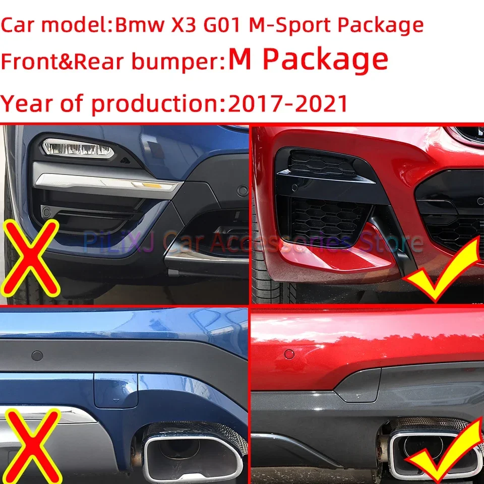 Hochwertige Autoteile für BMW X3 G01 M-Stoßstange 2017 2018 2019 2020 2021 vordere hintere Stoßstange Abschlepp haken abdeckung Abschlepp kappe