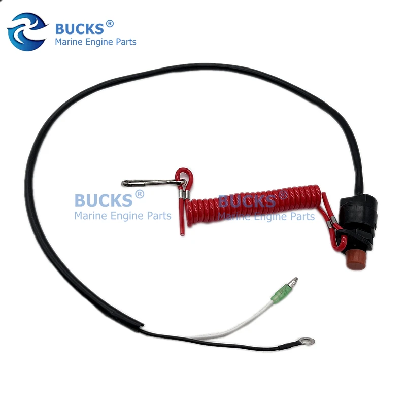 6E9-82575-02 Emergency Safety Stop Switch With Lanyard For Yamaha Outboard Motor Boat Accessories