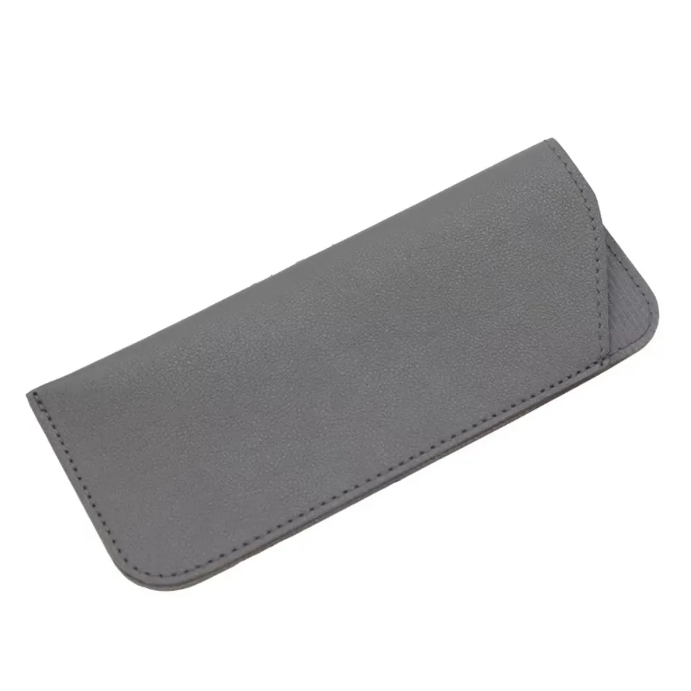 Portable Soft Glasses Bag Simple PU Leather Sun Glasses Pouch Eyewear Accessories Eyeglasses Case Holder