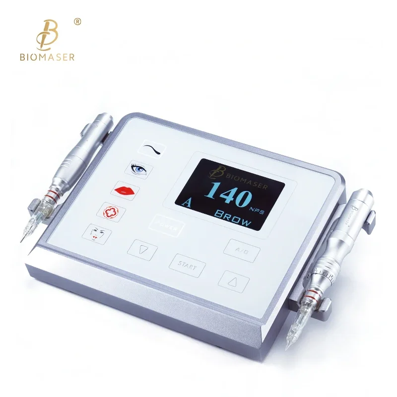 

P1 intelligent permanent makeup device tattoo machine kit with 2 hand pieces power supply