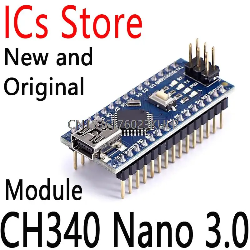 1PCS New And Original Mini USB ATmega328P Controller Board Compatible Nano CH340 USB Driver Nano V3.0 ATmega328 CH340 Nano 3.0