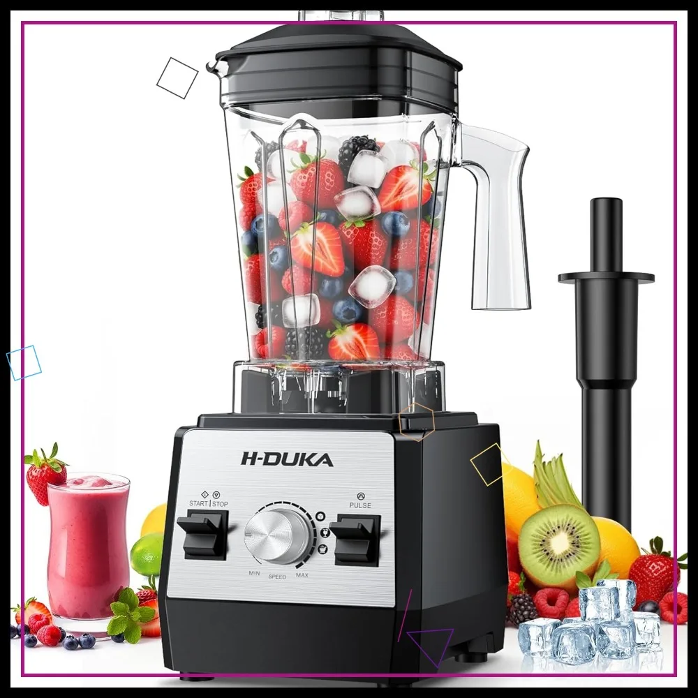

Powerful 25000 RPM Blender with 64oz Pitcher for Smoothies, Ice Crushing, Frozen Fruits, Milkshakes, Pulse and Self-Cleaning
